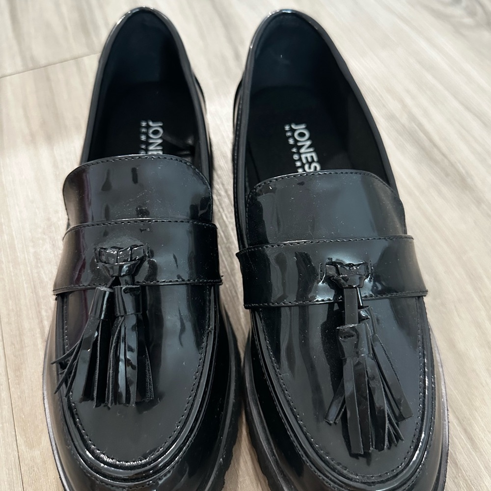 Black Tassel Loafers for women